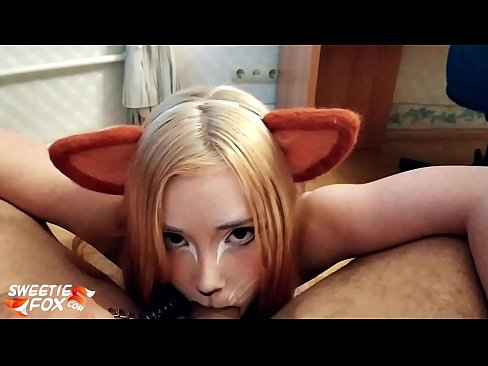 ❤️ Kitsune engole a pila e o esperma na boca Porno em nós ﹏